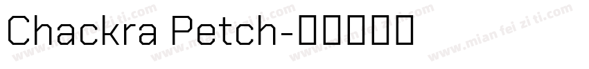 Chackra Petch字体转换